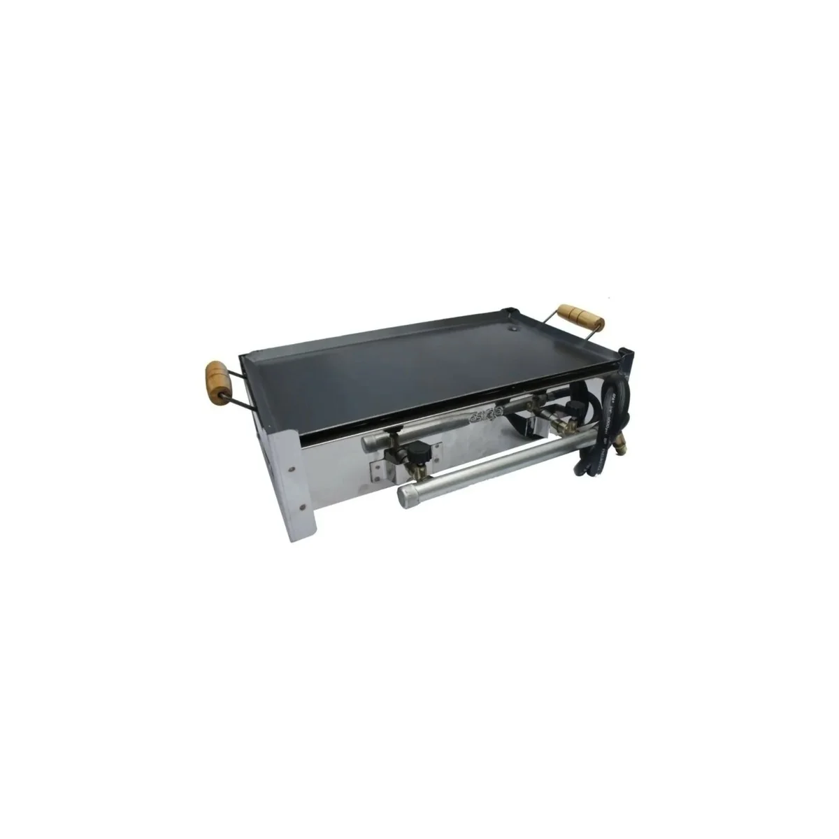 Anafe 2 hornallas inoxidable con plancha doble