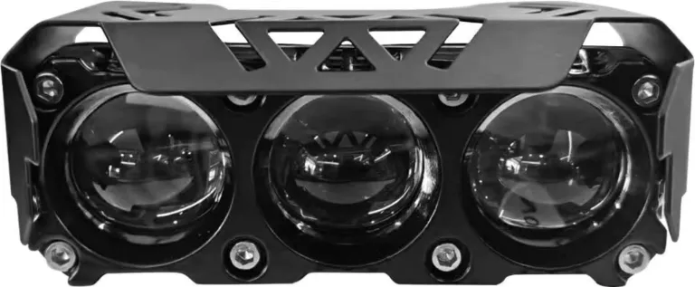 Faro 3 LED lupa rectangular 12/24V