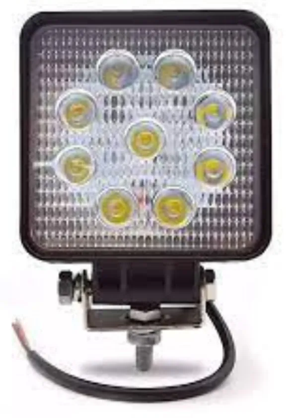 Faro LED cuadrado 9 LED 27W 12/24V