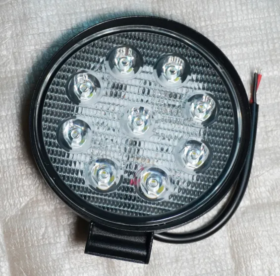 Faro LED redondo 9 LED 27W 12/24V